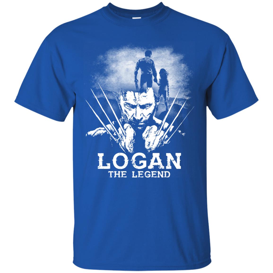 Logan The Legend Wolverine Fan T-shirt Royal