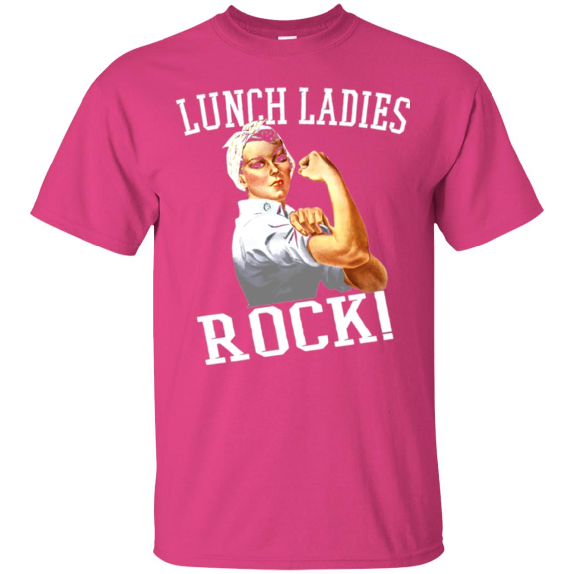 Lunch Ladies Rock Cafeteria Lunch Lady T-shirt Heliconia