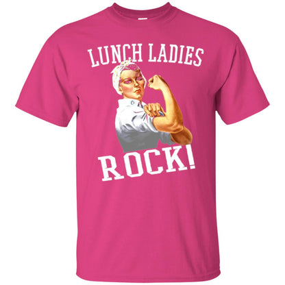 Lunch Ladies Rock Cafeteria Lunch Lady T-shirt Heliconia