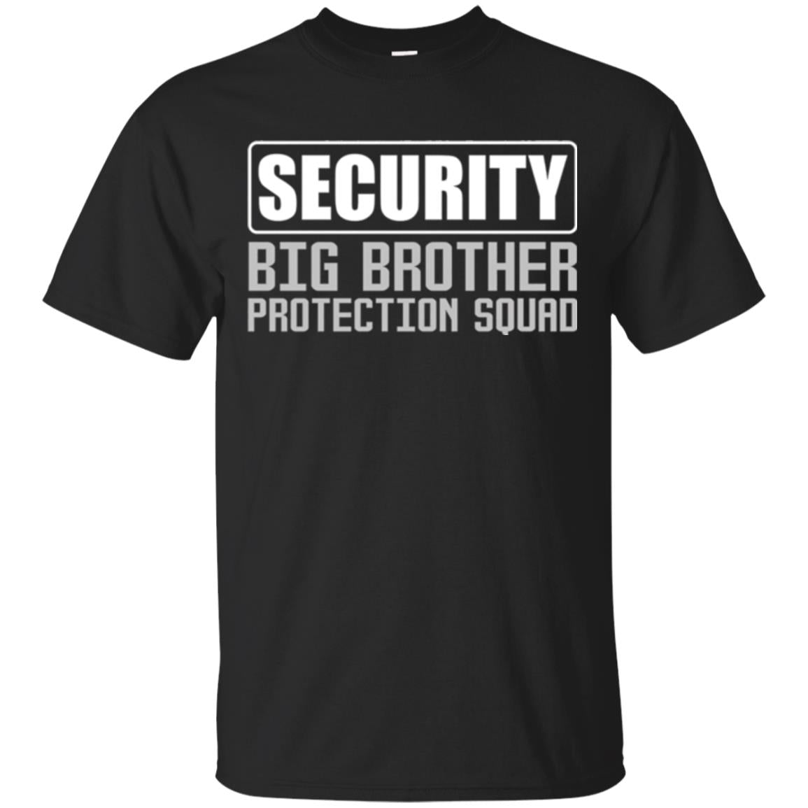 Family T-shirt Security Big Brother Protection Squad Black