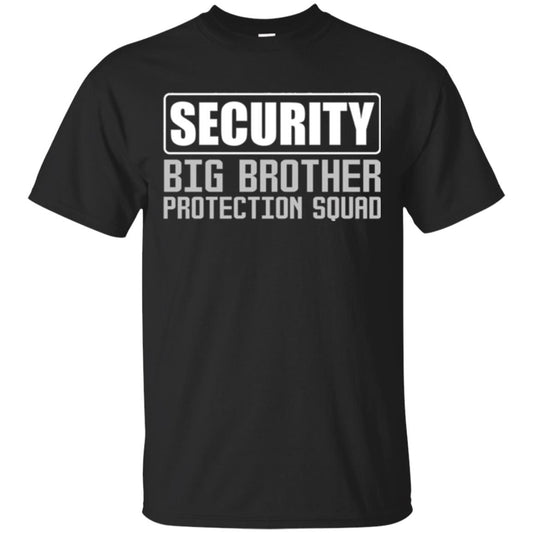Family T-shirt Security Big Brother Protection Squad Black