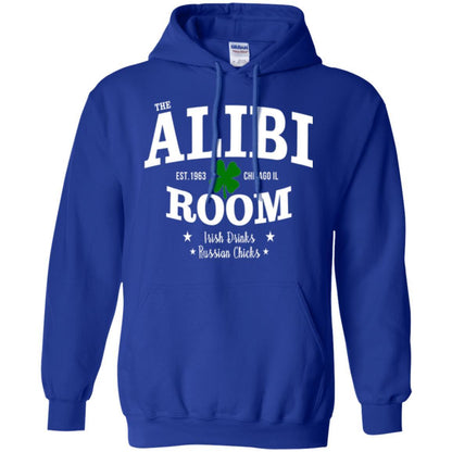 Wine Lovers T-shirt The Alibi Room Est.1963 Chicagoil Irish Drinks Russian Chick Royal
