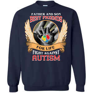 Autism Awareness T-shirt Father And Son Best Friends