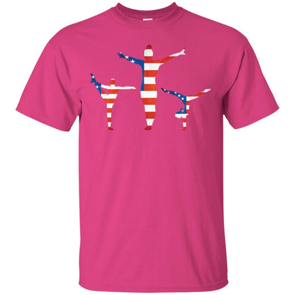 Gymastic T-shirt American Flag Heliconia
