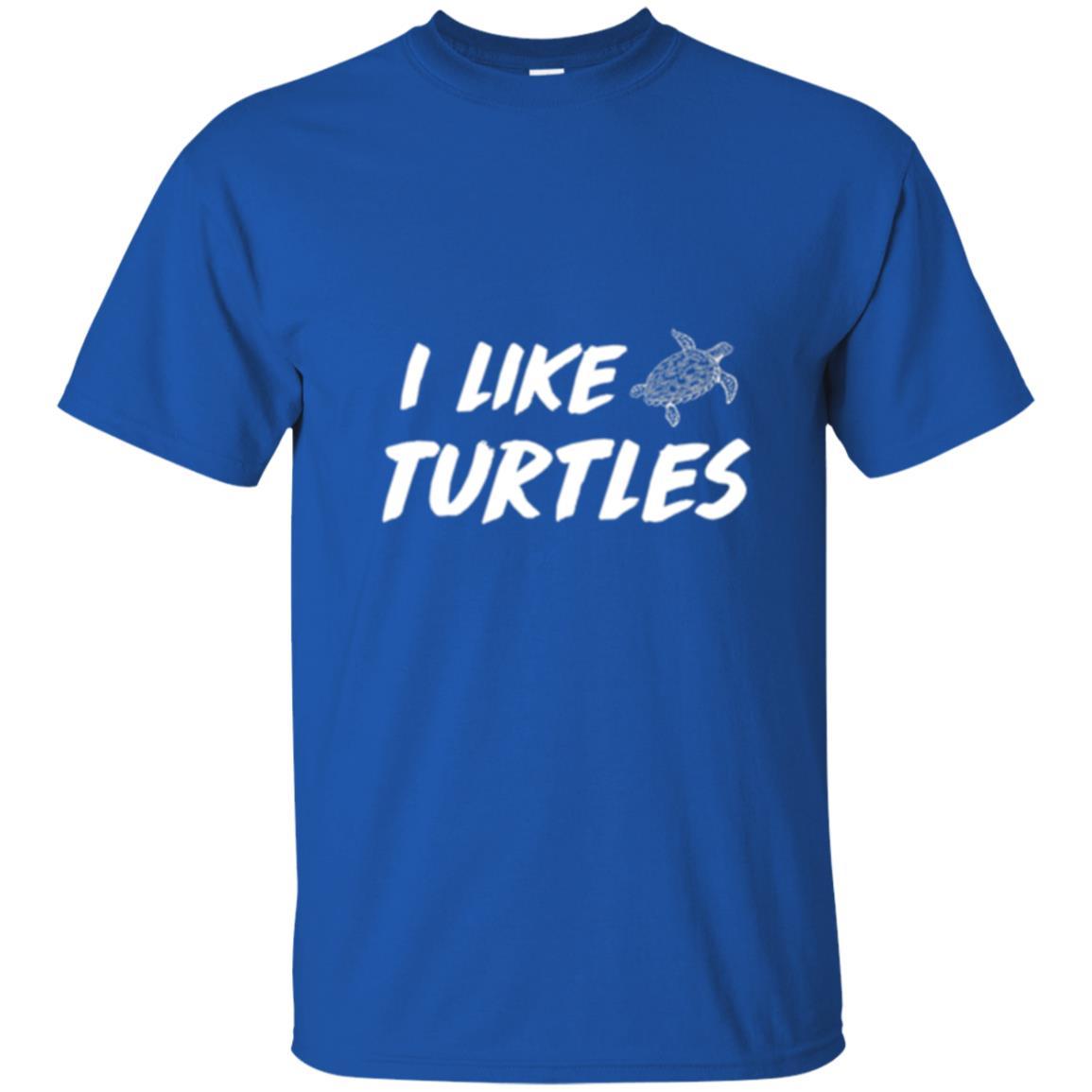 Turtle Lover T-shirt I Like Turtles Royal