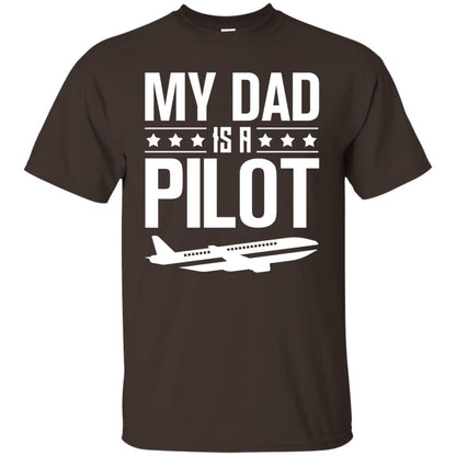 My Dad Is A Pilot Shirt Dark Chocolate