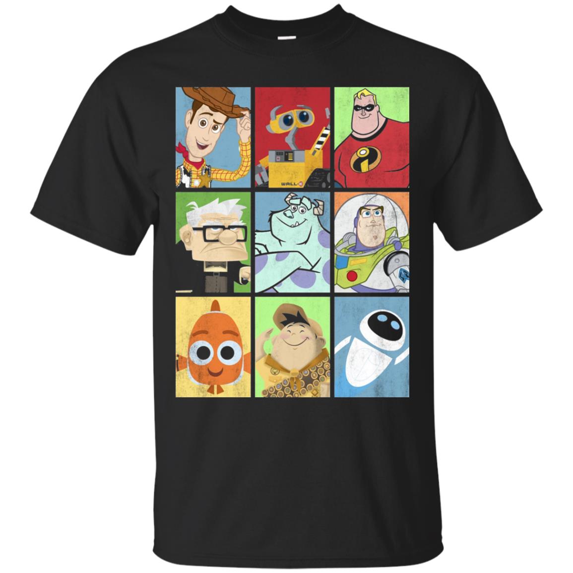 Epic Boxed Up Line Up Character Graphic T-shirt Black