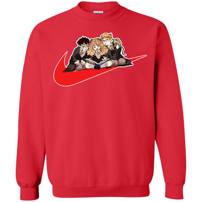 Harry Ron Hermione Gryffindor House Harry Potter Fan ShirtG180 Gildan Crewneck Pullover Sweatshirt 8 oz.