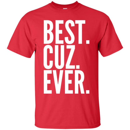 Cousin T-shirt Best Cuz Ever Red