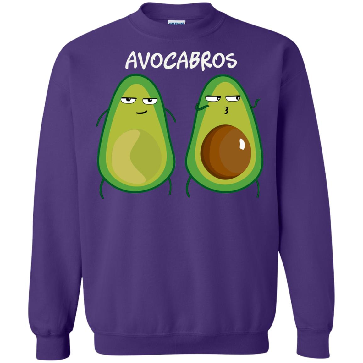 Funny Avocado T-shirt For Bros And Vegans Purple