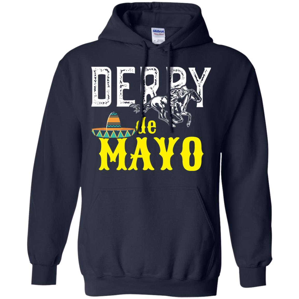 Cinco Derby De Mayo Horse Race Shirt Navy