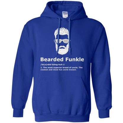 Funny Uncle T-shirt Bearded Funkle Royal