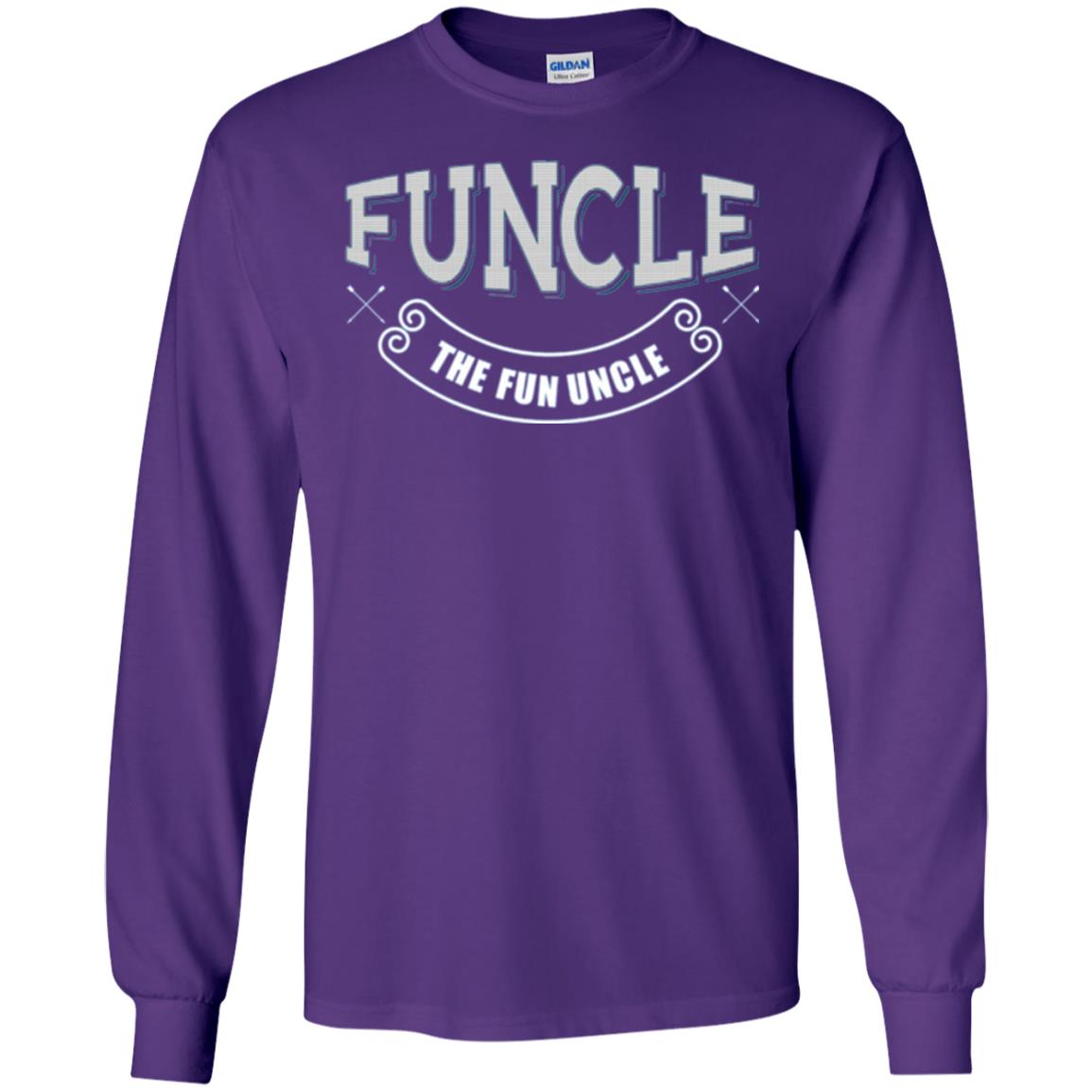 Funcle The Fun Uncle T-shirt Purple