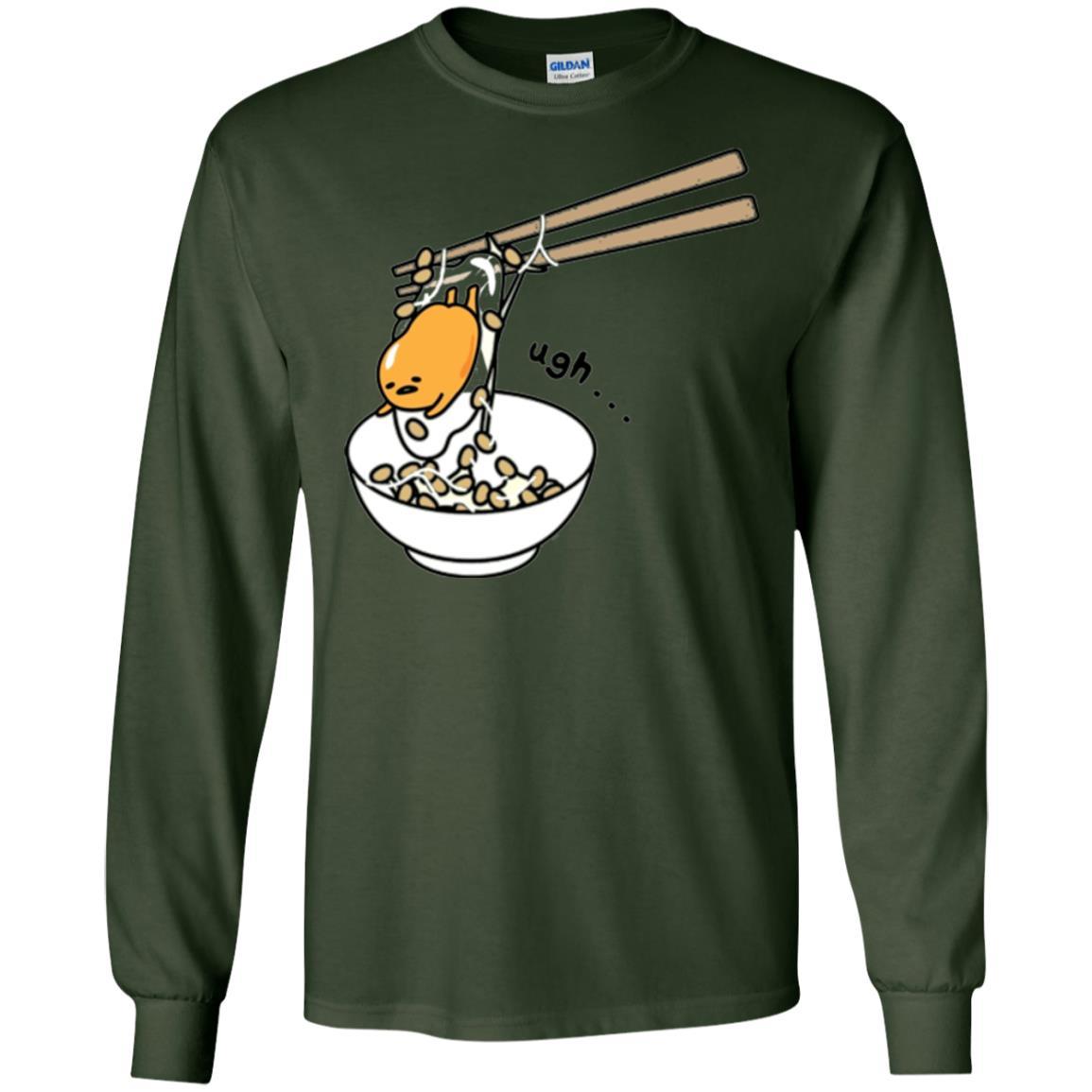 Film T-shirt Gudetama Chopsticks Forest Green