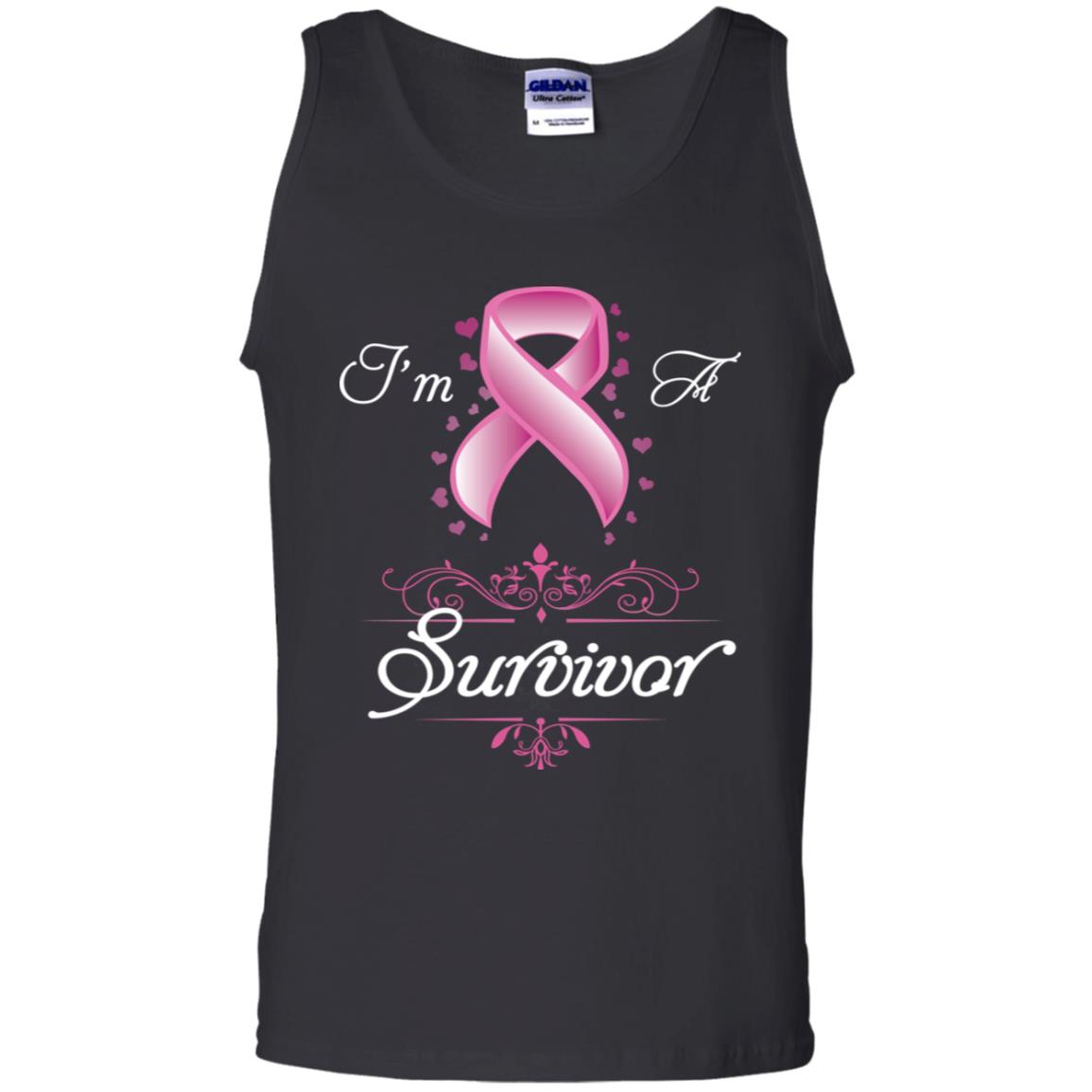 I Am A Survivor Breast Cancer Awareness Shirt Black