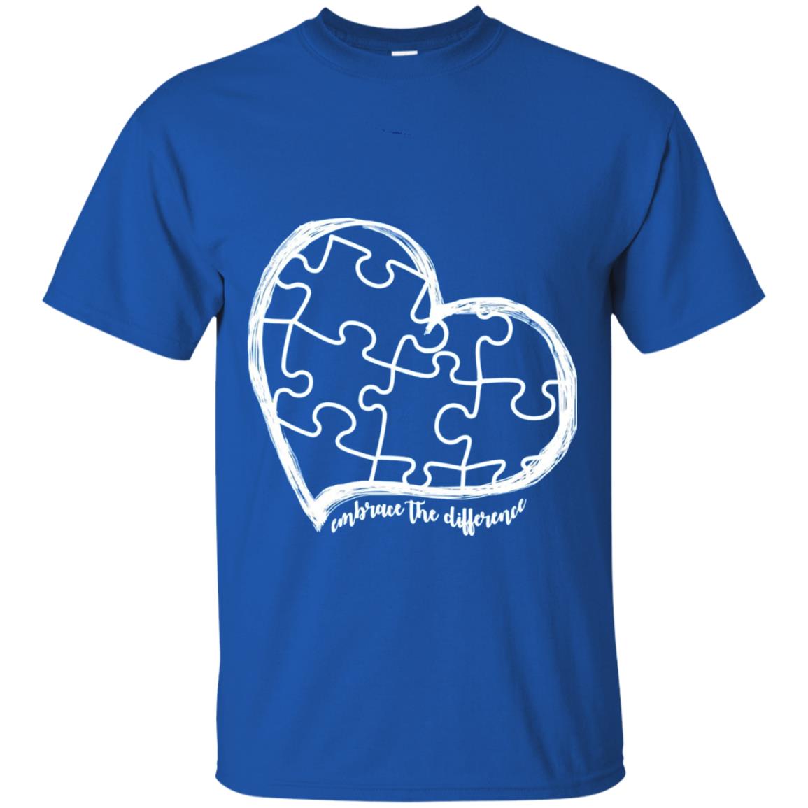 Autism Awareness Shirt Embrace Differences Royal
