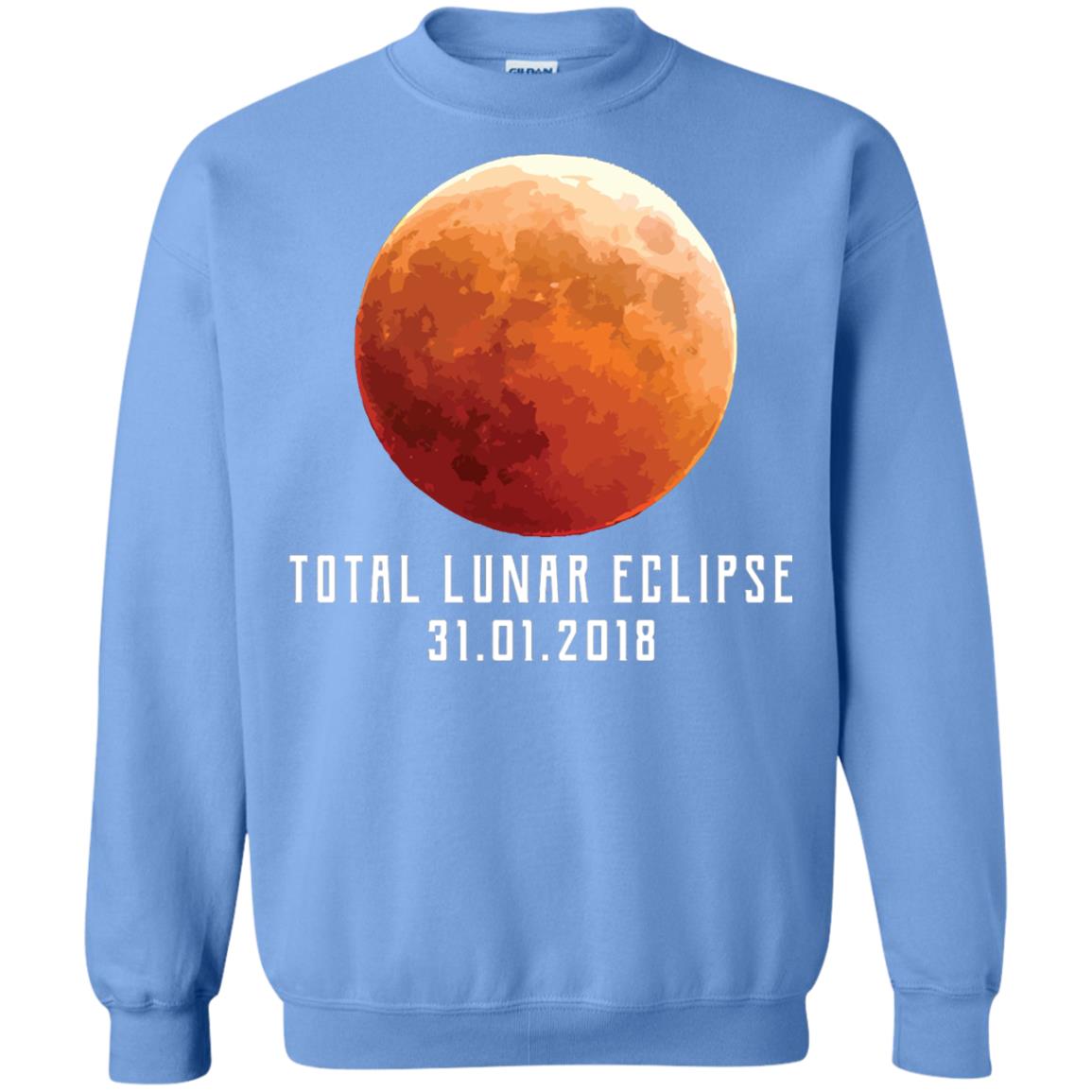 Total Lunar Eclipse Shirt 2018 Astronomy Gift Blood Moon Carolina Blue