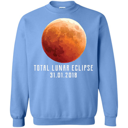 Total Lunar Eclipse Shirt 2018 Astronomy Gift Blood Moon Carolina Blue