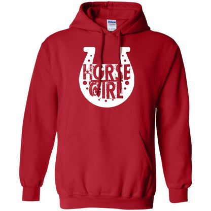 Horse Girl T-shirt I Love My Horses Racing Red