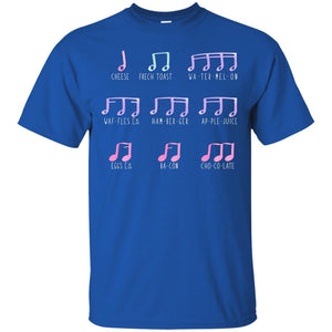 Music Is Like Food Funny Music Note ShirtG200 Gildan Ultra Cotton T-Shirt