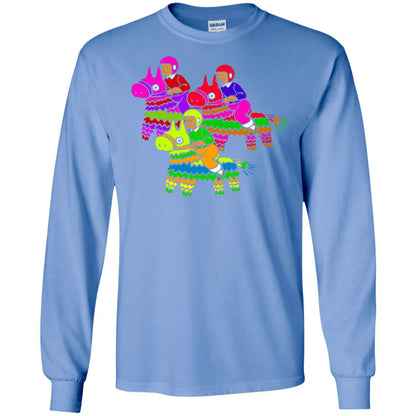 Cinco De Derby Pinata Jockeys Horse Race T-shirt Carolina Blue