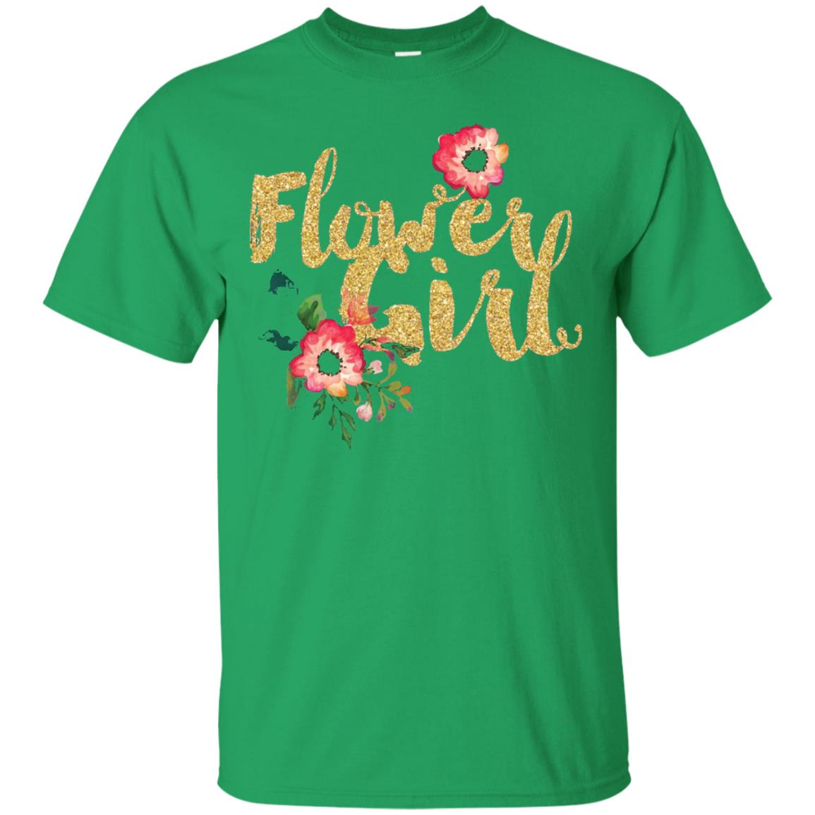 Flower Girl Bridesmaid Wedding Reception T-shirt Irish Green