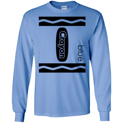 Blue Crayon Halloween Couple Friend Group Costume T-shirt Carolina Blue