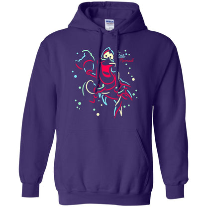 Disney Little Mermaid Neon Sebastian Graphic T-shirt Purple