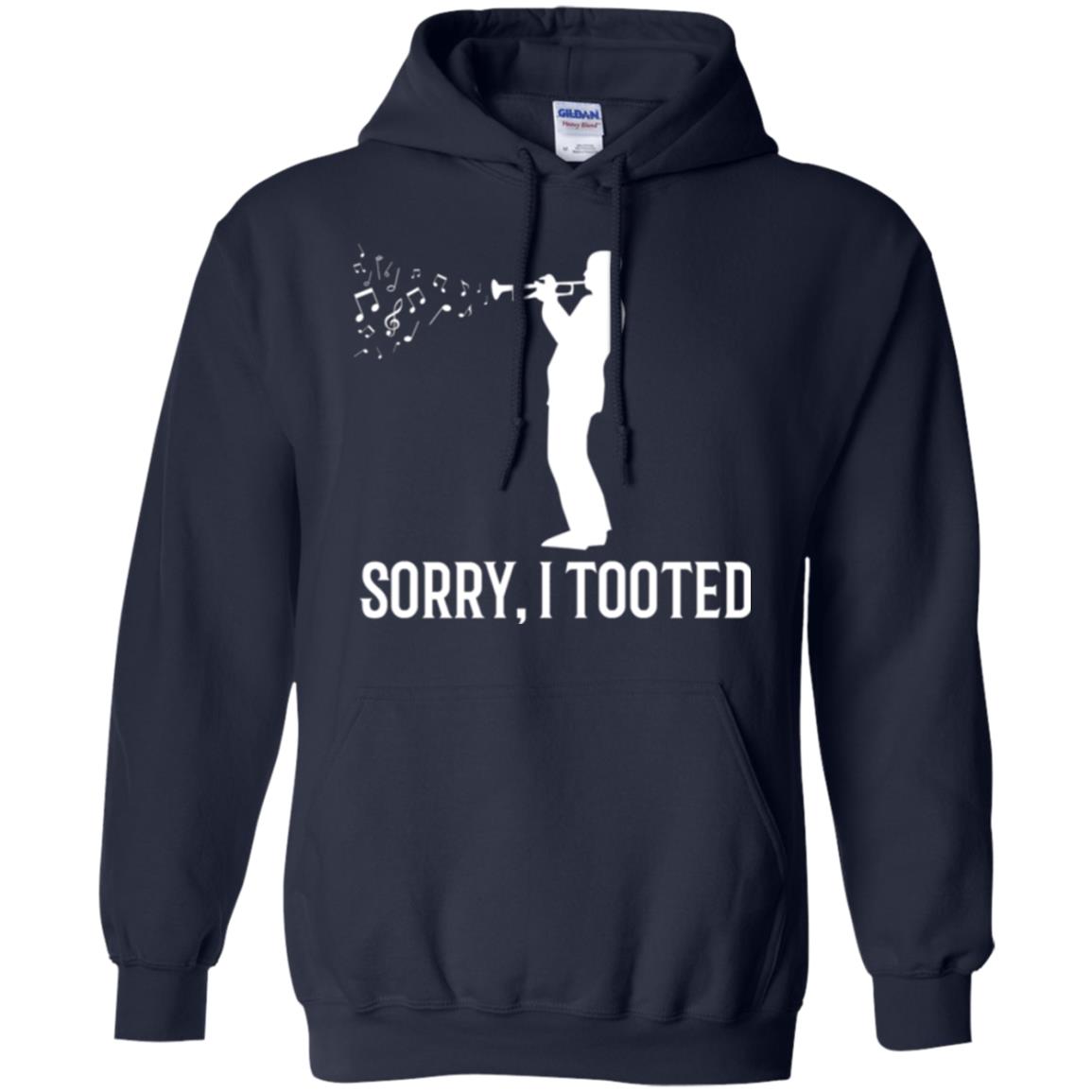 Trumpet Lovers T-shirt Sorry I Tooted Navy