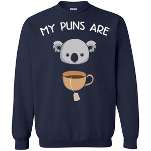 Animal Puns T-shirt My Puns Are Koala Tea