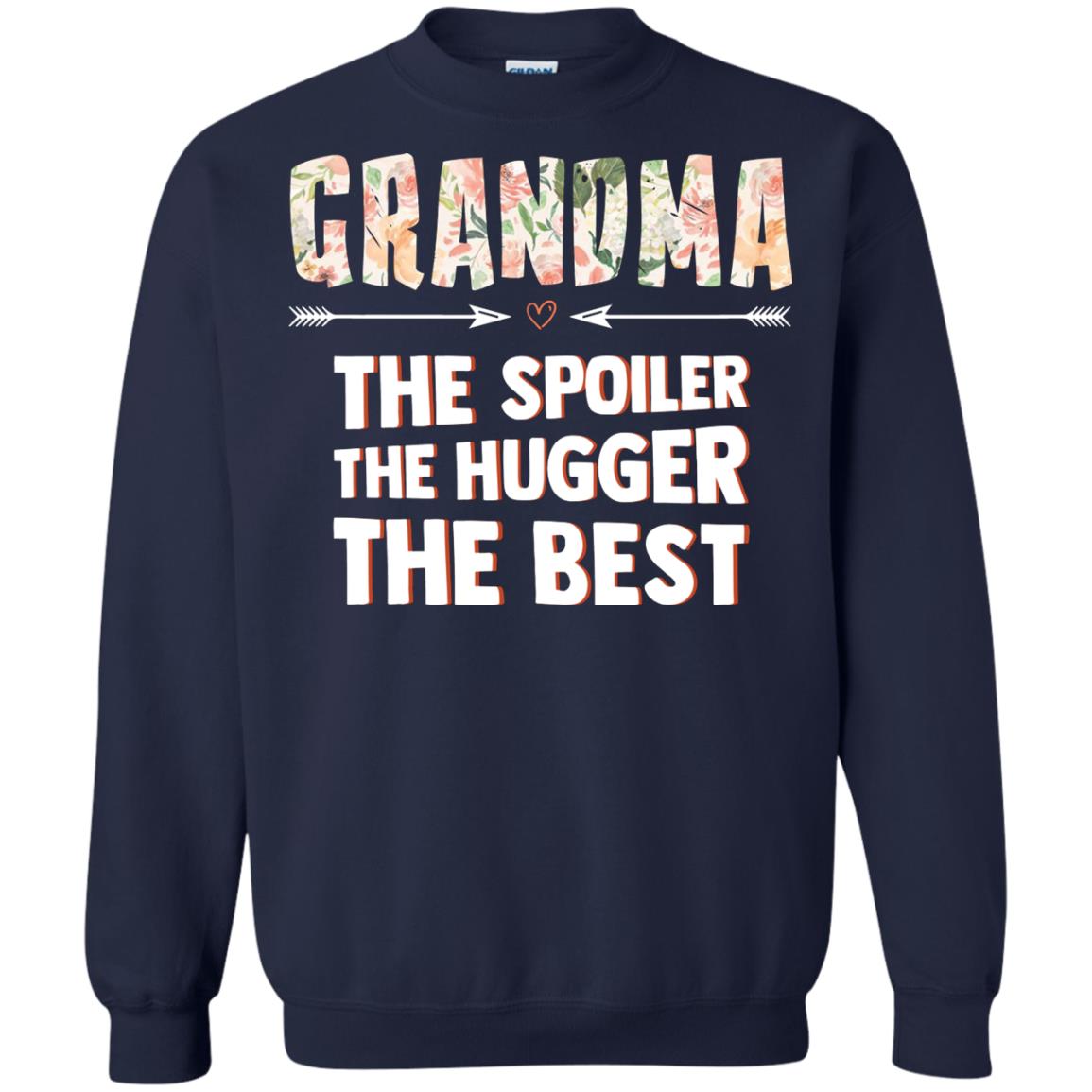 Grandma The Spoiler The Hugger The Best Nana Shirt Navy