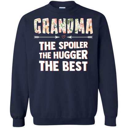 Grandma The Spoiler The Hugger The Best Nana Shirt Navy