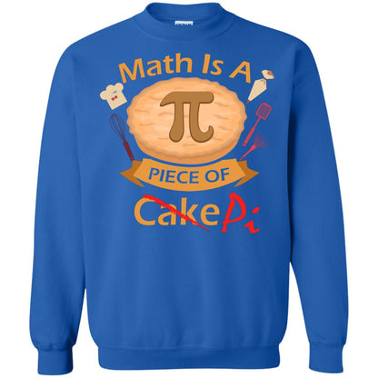 Math Is A Piece Of Pi Funny Pi Day T-shirt For Math Lover Royal