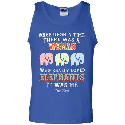 There Was A Woman Who Really Loved Elephants It Was Me Shirt Royal