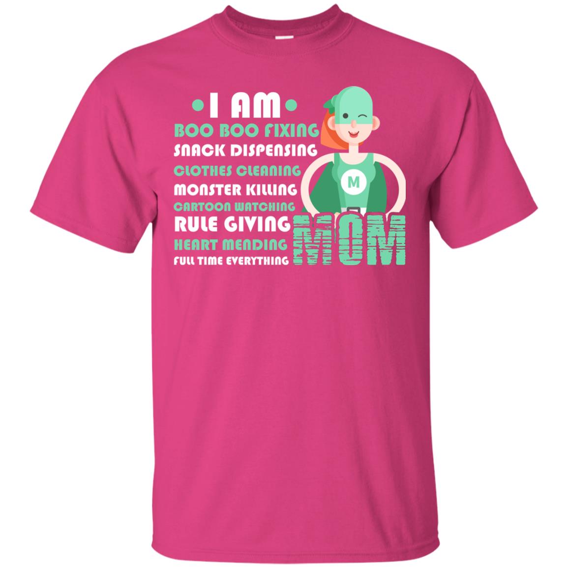 I Am Boo Boo Fixing Snack Dispensing Mommy T-shirt Heliconia