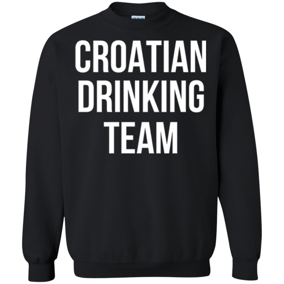 Croatian Drinking Team Drinking T-shirt Black