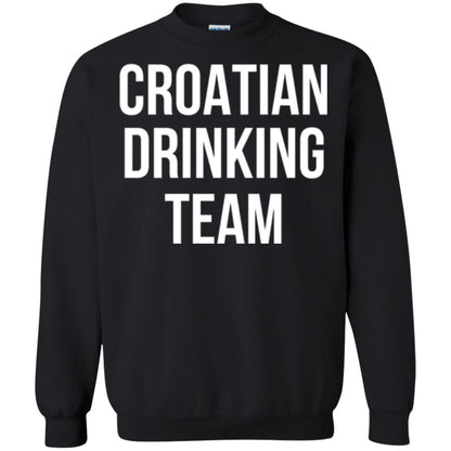 Croatian Drinking Team Drinking T-shirt Black