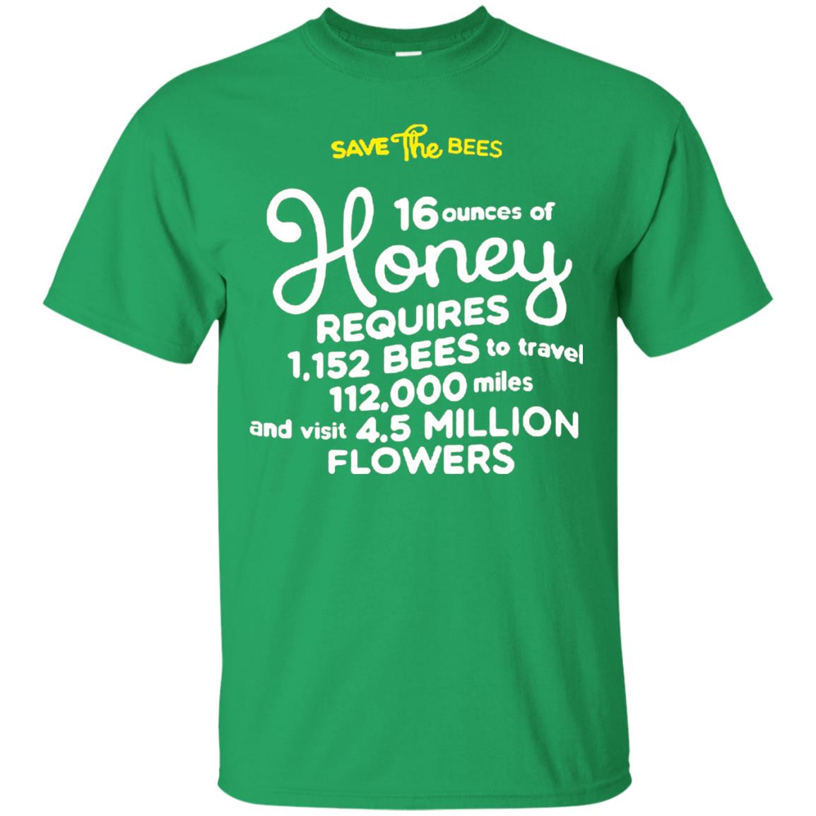Save The Bees Honey Bee T-shirt Irish Green