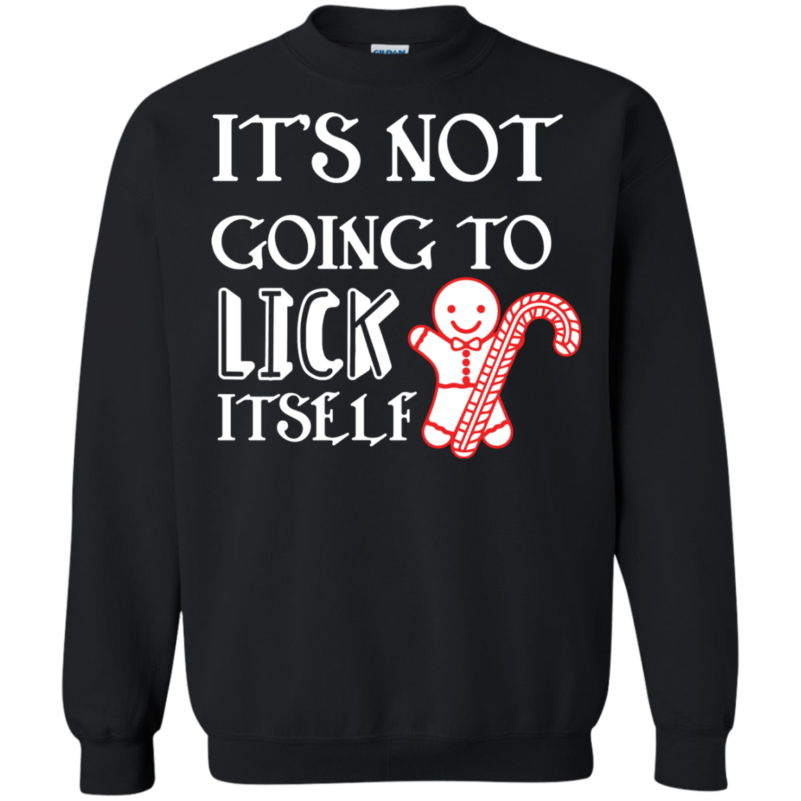 Christmas T-Shirt It's Not Going To Lick Itself Black