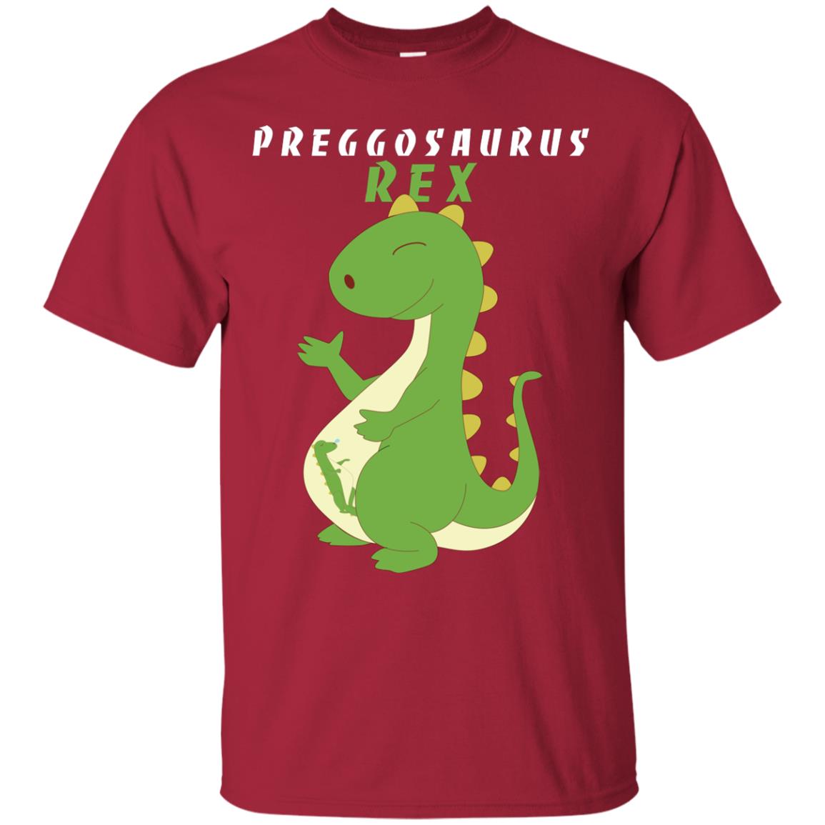 Dinosaur Pregnancy Pregosaurus Shirt Cardinal