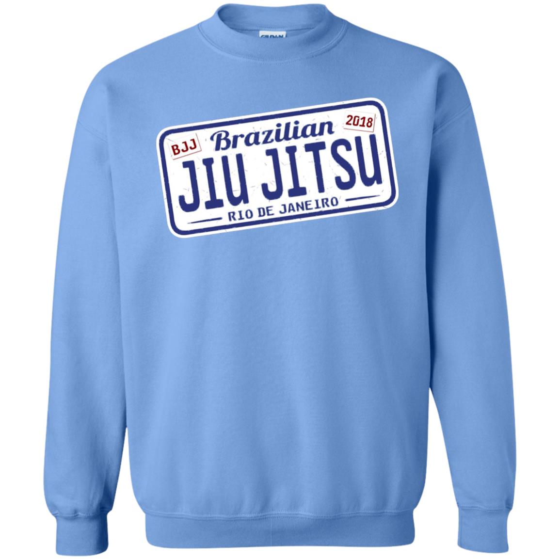 Funny Jiu Jitsu Bjj License Plate T-shirt Carolina Blue
