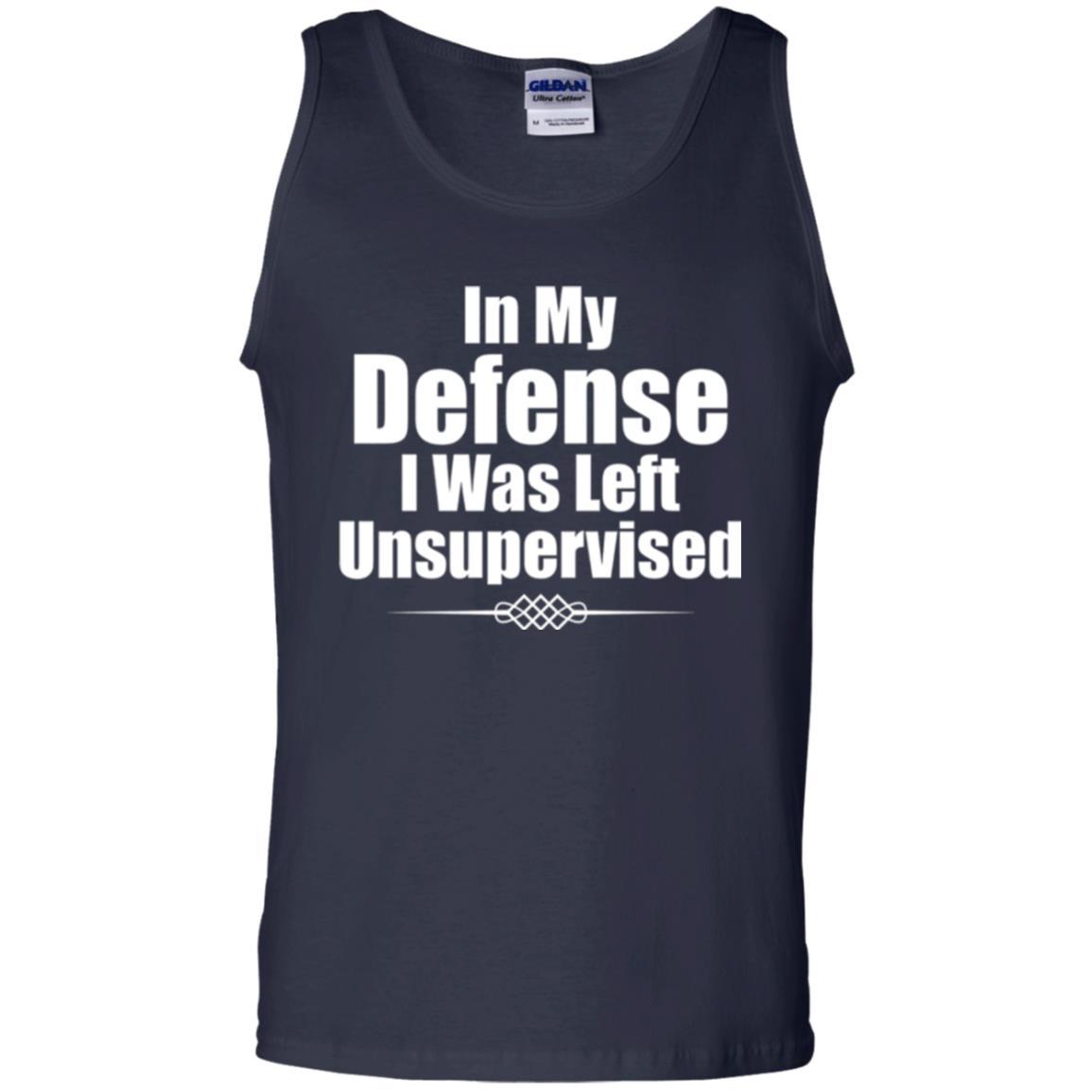 In My Defense I Was Left Unsupervised T-shirt Navy