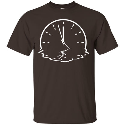 Alzheimer's & Dementia Awareness Funny Clock Gift Shirt Dark Chocolate