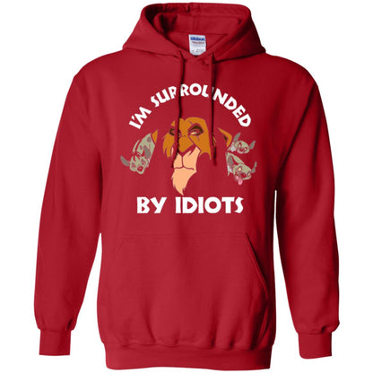 Disney Lion King T-shirt Scar Surrounded By Idiots Red