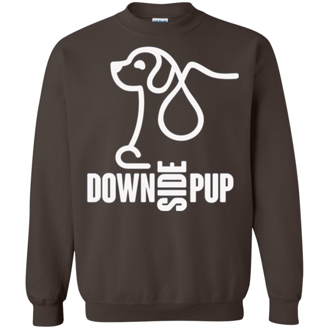 Dog Lover T-shirt Down Side Pup T-shirt Dark Chocolate