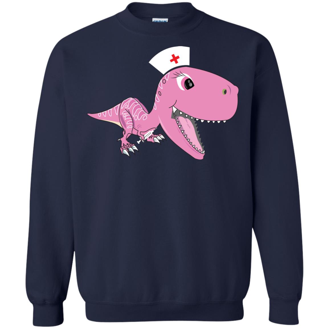 Dinosau-nurse Dinosaurus Nursing Shirt Navy