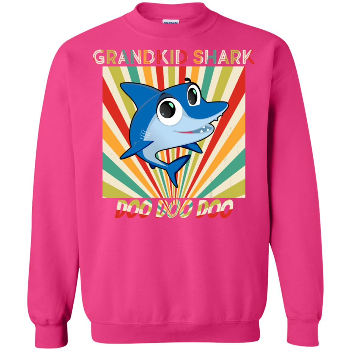 Grandkids Shark Doo Doo Doo Family Shark Gift Shirt Heliconia