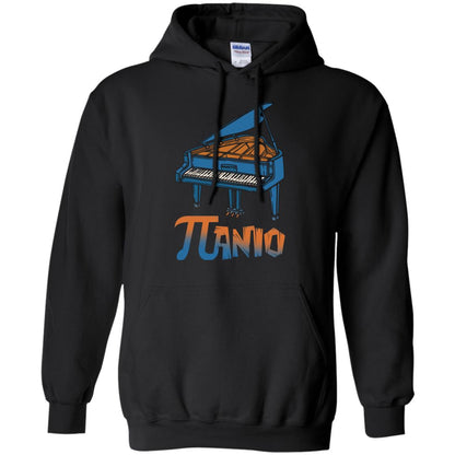 Pi Day T-shirt Funny Piano Lover Black