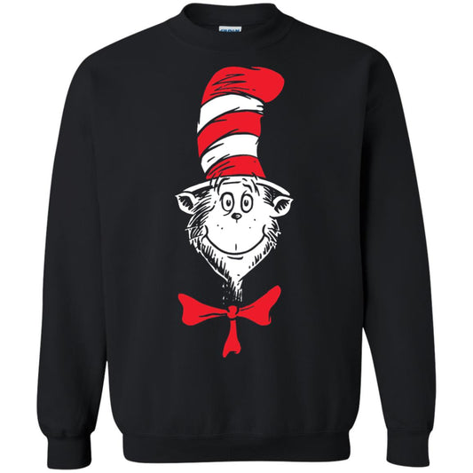 Dr. Seuss The Cat In The Hat Face T-shirt Black