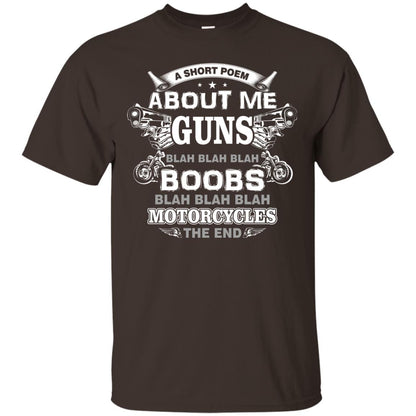 A Short Poem About Me Guns Blah Boobs Blah Motorcycles The End Dark Chocolate